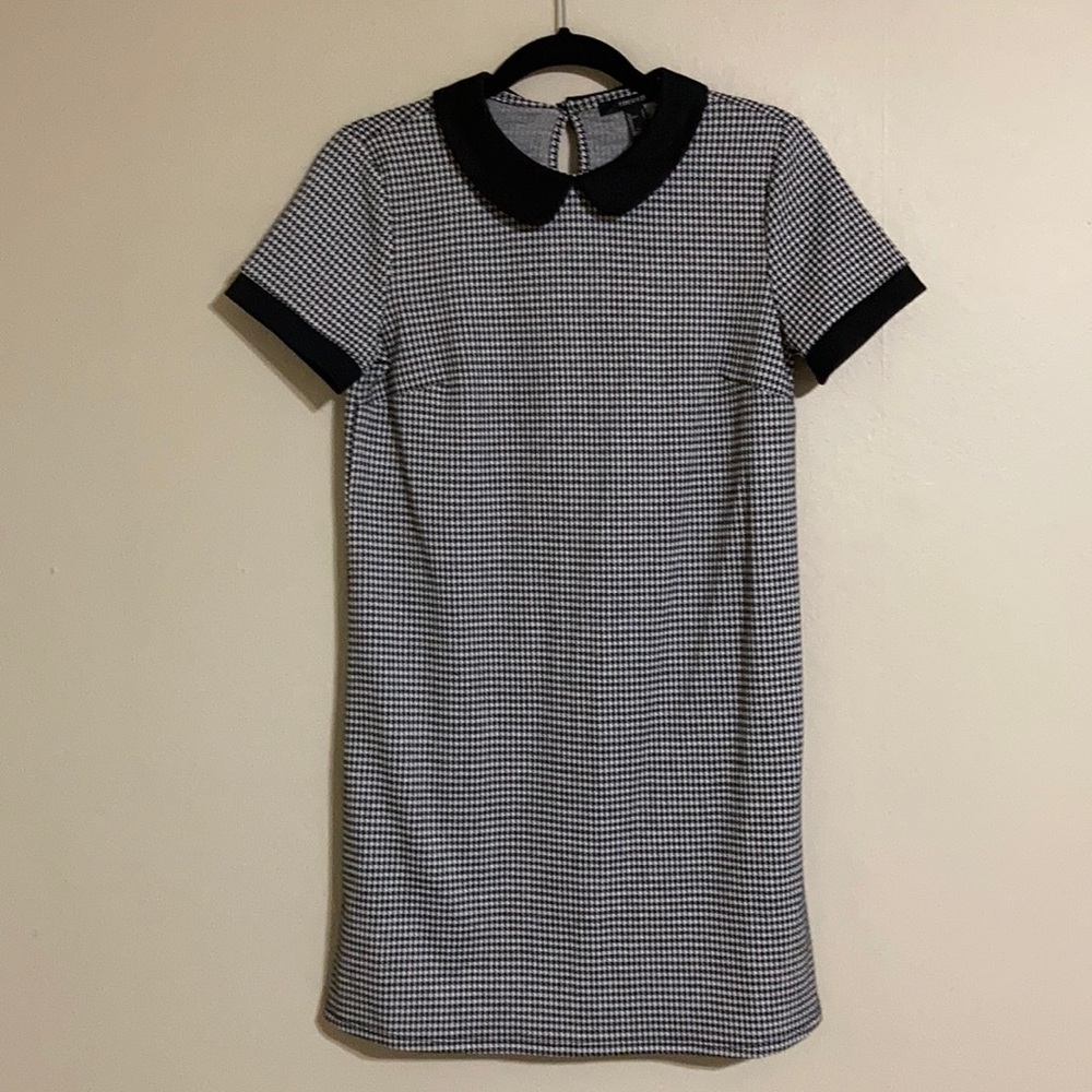 Forever 21 Houndstooth Peter Pan Collar Mini Dress